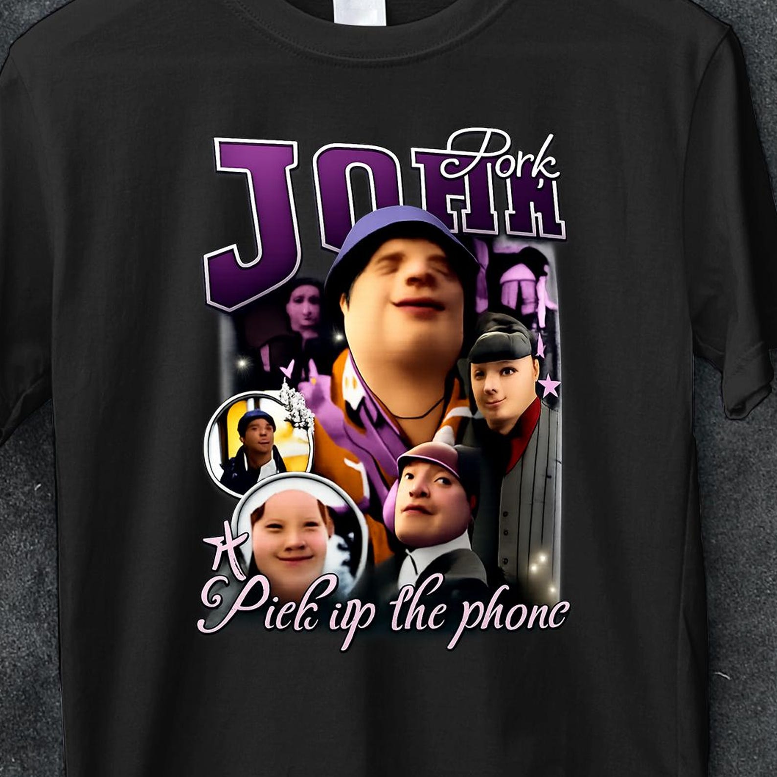 John Pork Is Calling, Funny Pig parody tee, Dih Memes Shirt, Italian Brainrot Meme, John Pork Meme Shirt, Viral Meme Gift for Teens & Adults S