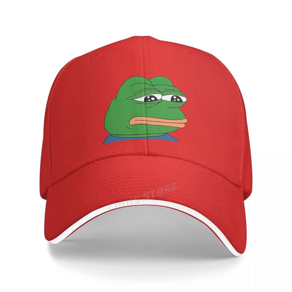 Fashion Men Sad Frog Baseball Cap Outdoor Adjustable Dad Hat Men Summer Snapback Hats Sad Frog Sports Golf Cap Gorra