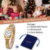 Women's Watch Cute Fashion Waterproof Analog Display Free Size Stainless Steel Band Bracelet Quartz Fashion Watch Gold - Birthday Mother's Day