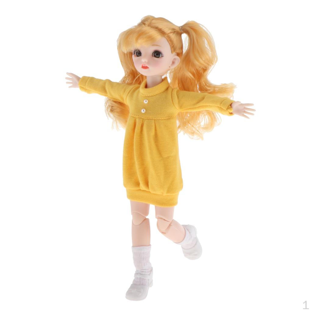 1 / 6 16 Ball Joints Girl Doll with Clothes