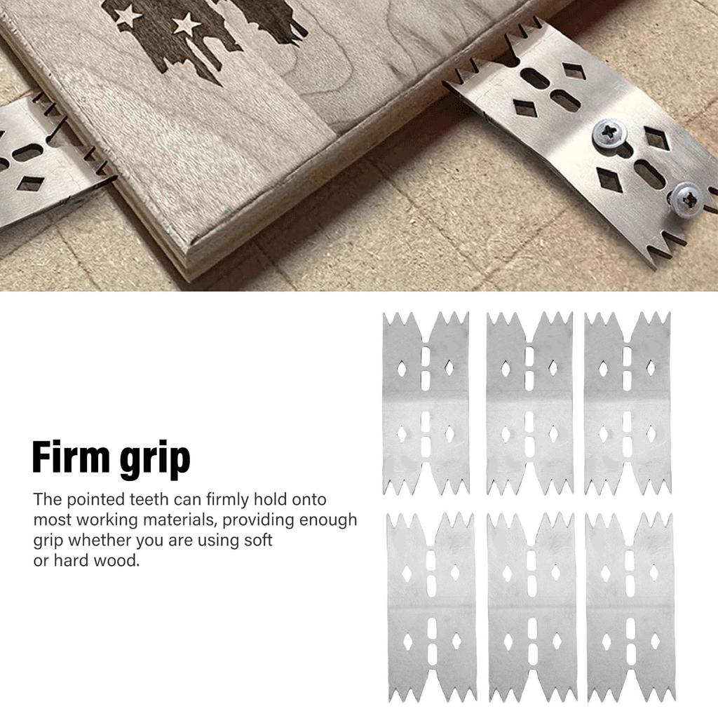 Flache Spannhunde für Holzbearbeitungswerkzeuge Edelstahl Befestigungsplattenklemme Werkzeug zur genauen Positionierung