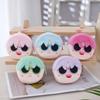1Pcs Plush Coin Zipper Purses Cute Cotton Doll Change Purse Small Bags Child Mini Round Wallet Anime Cartoon Storage Keychain