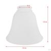 Bell Shape Vintage Frosted & Clear Glass Lamp Shade