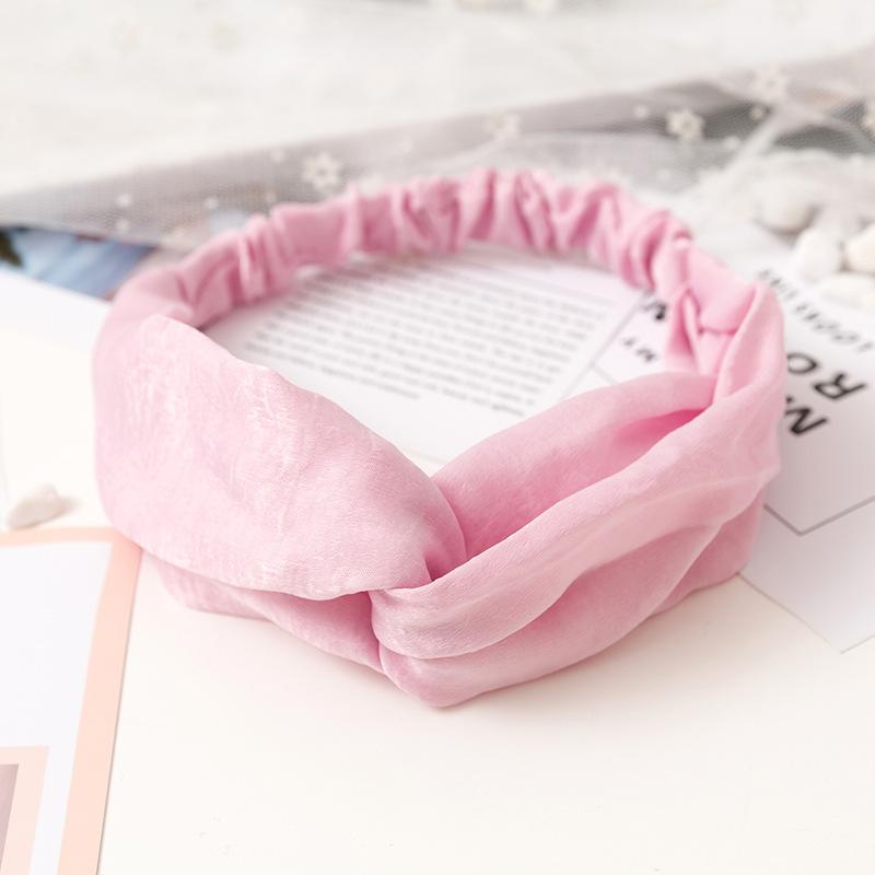 Fashion Women Girls Suede Hair Bands Solid Color Headbands Vintage Cross Turban Bandanas HairBands Hair Accessories