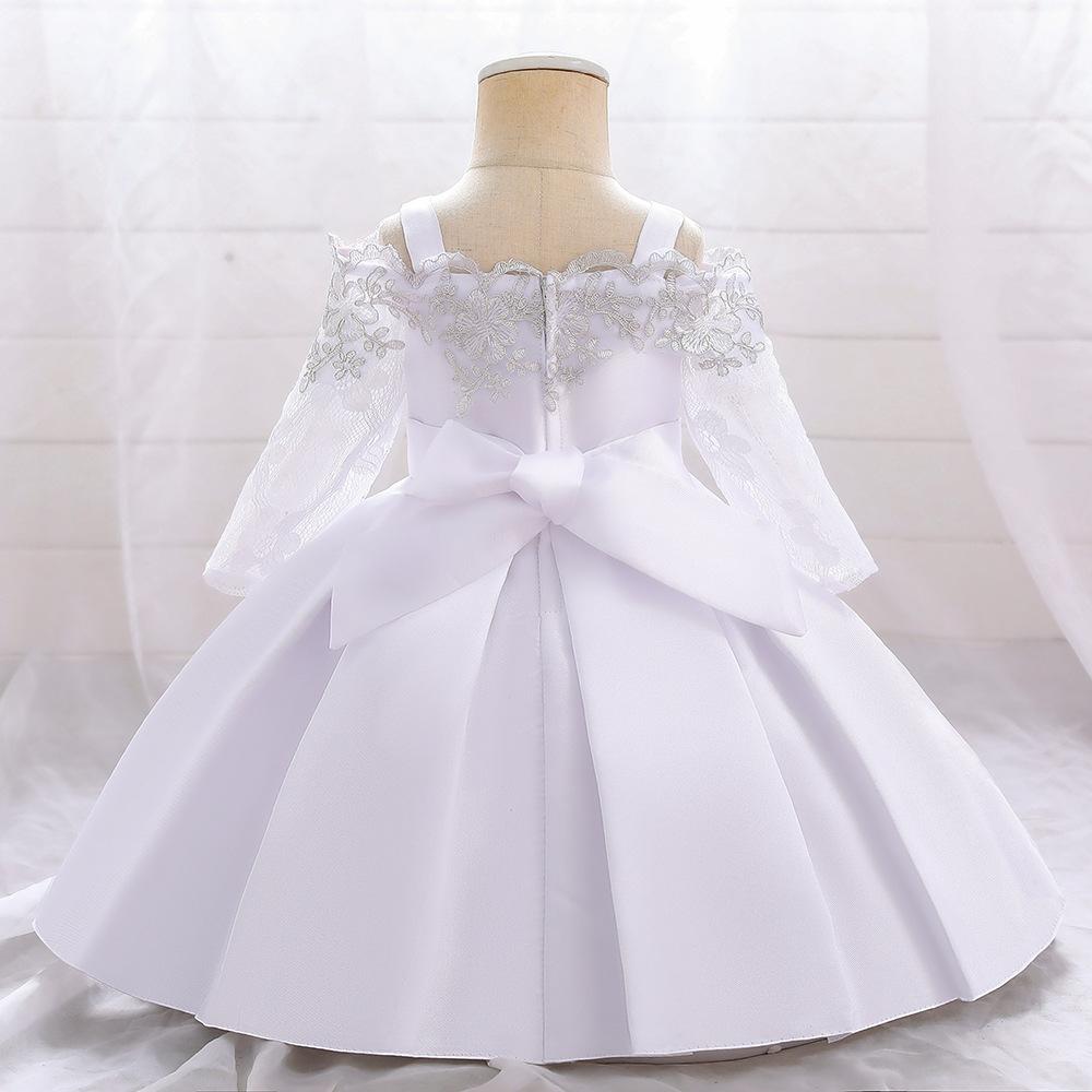 0-10 Years Baby Girl Wedding Dress 1st Birthday Dress For Christmas Kids Clothes Child Christening Princess Evening Clothing