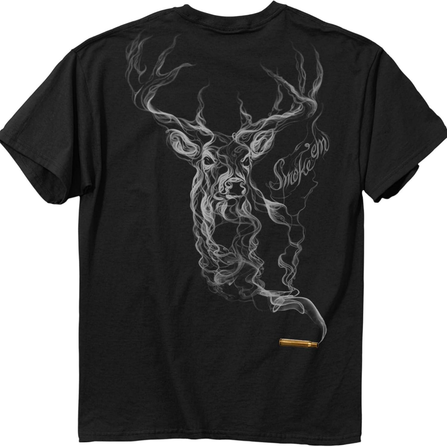 

Мужская футболка Buck Wear Smoke-Deer XXXXXL чёрный