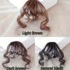 1PC Bangs Wig Women's Natural Forehead Air Fake Bangs Seamless Roll Bangs Qi Bangs Wig