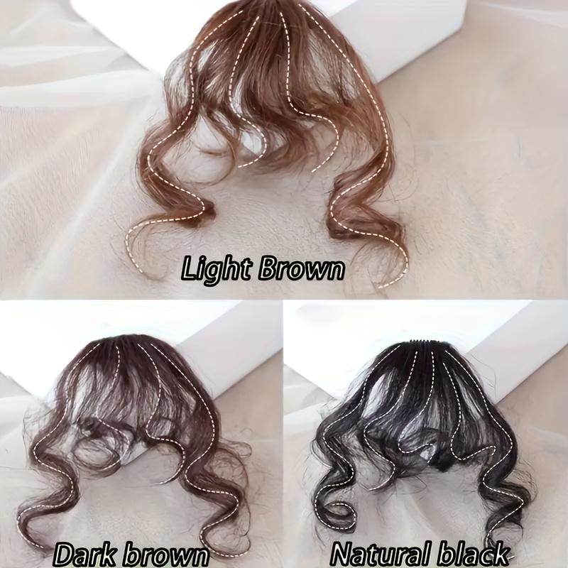 1PC Bangs Wig Women's Natural Forehead Air Fake Bangs Seamless Roll Bangs Qi Bangs Wig
