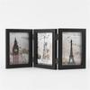 Picture Frame Hinged Folding Collage Photo Frame Multiple Wooden Desk Picture Frame with Glass Front Tabletop Decors