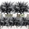 Black Halloween Decoration Plastic Fake Flowers Eucalyptus Rose Lavender Bundle Thanksgiving Flowers Thanksgiving