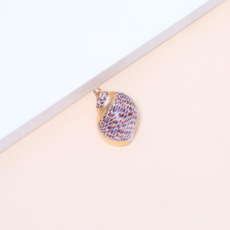 Electroplated Natural Shell Conch Scallop Pendant for DIY Necklace & Bracelet Jewelry