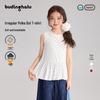 Pudding Haru Girls' Polka Dot Irregular Hem Vest