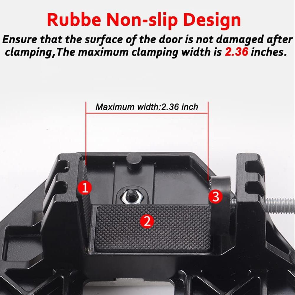 Türscharnier-Bohrschablone Holzbearbeitung Lochöffner Schlitzfräsanschlag Holztürscharnierlochführung Türschloss-Bohrschablone für Türschlossinstallation
