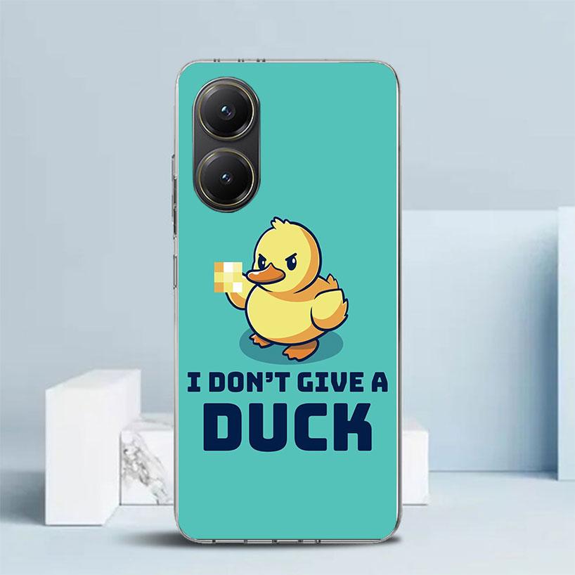 Grappige Schattige Gele Eend Zachte Beschermhoes voor Xiaomi Poco F7 Ultra X7 X6 X5 Pro M7 Telefoonhoesje Redmi 15 15C 13 13C 12 12C 10 10C Prin