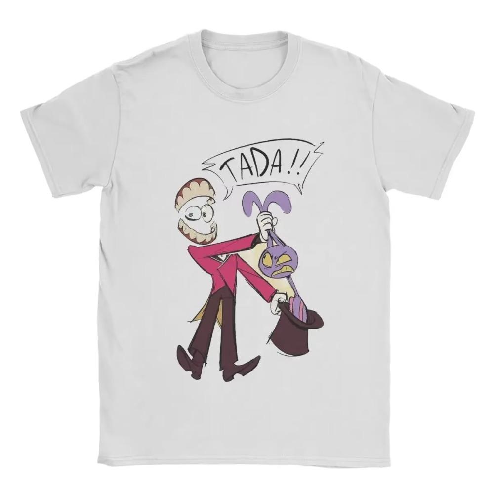 

Футболки Amazing Digital Circus для мужчин Футболка Pomni Ragatha Caine Vintage Футболка с коротким рукавом Футболка из хлопка с принтом XXXXXL белый