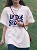 Cotton Short-sleeved T-shirt Women's Loose Original Style New Letter Printing Student T-shirt Ins Women's Fashion