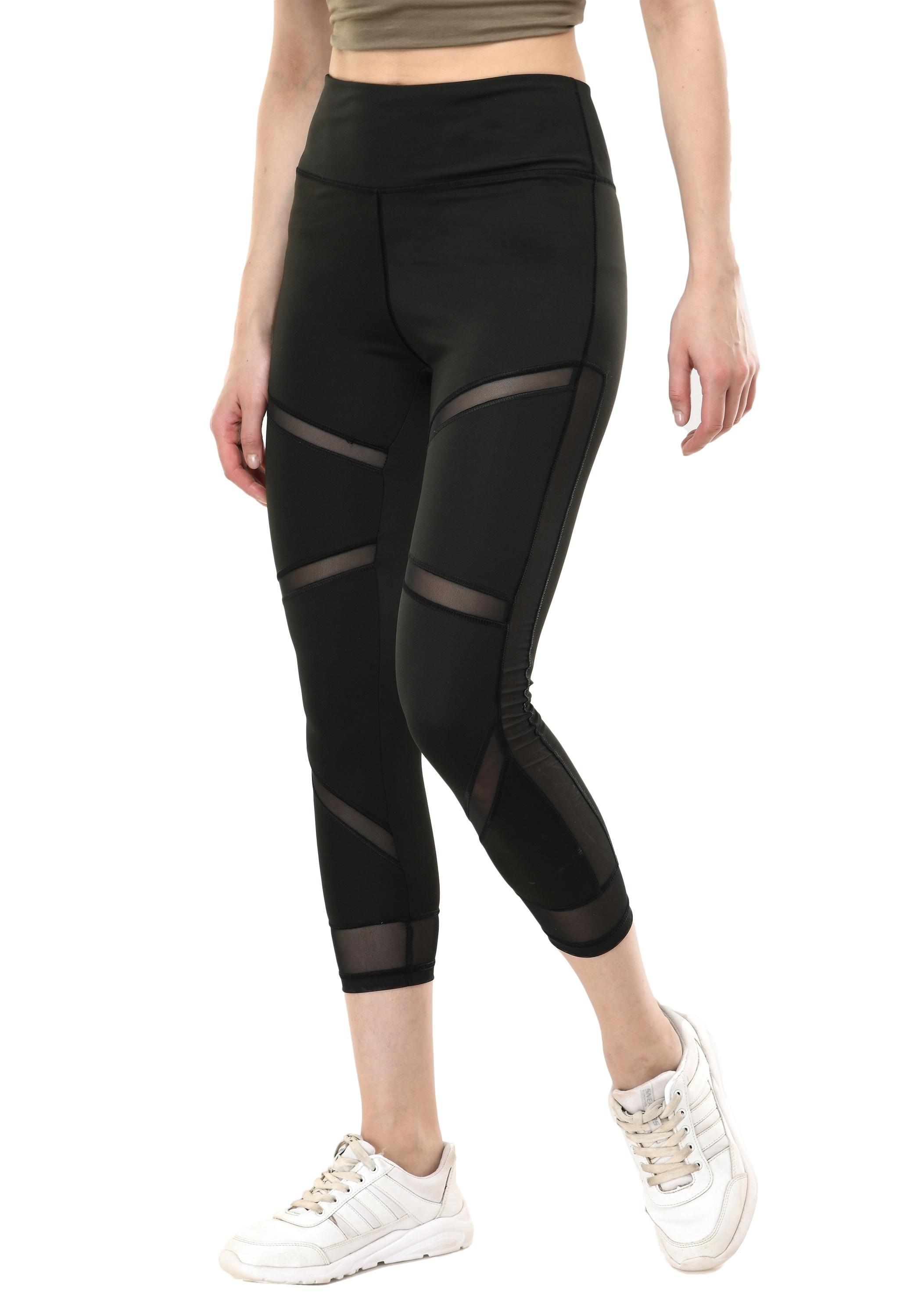 Спортивные леггинсы Body Smith Solid Black Mesh XL чёрный — фото 4