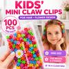 100 Pezzi Mini Pinze per Capelli a Fiore Colorate per Ragazze, Treccine e Piccoli Ciuffi, Set di Accessori per Capelli a Molla in Plastica ABS per Acconciature Quotidiane