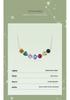 Dopamine Rainbow Moissanite Necklace: Sterling Silver Gold-Plated Clavicle Chain