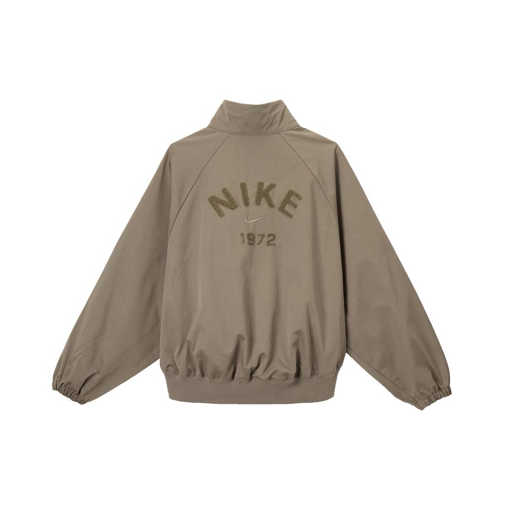 Nike Collezione Sportiva Felpa con Mezza Zip Tessuta Maniche Raglan Comoda Stile Vintage Donna felpa Marrone Visone HJ0234-233