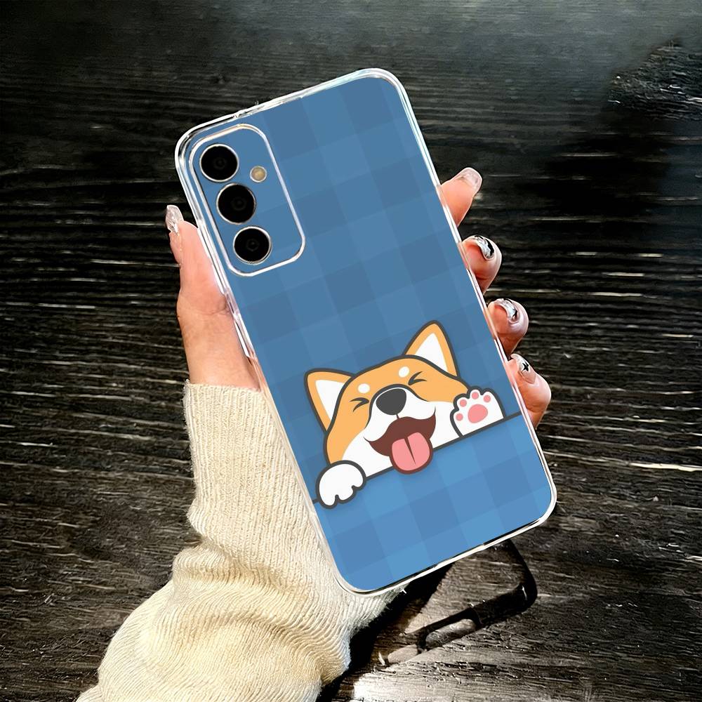 c-Corgi Pet Cute Dog Cartoon   Phone Case For SamsungA10,12,20,21S,30,31,40,50,51,52,70,71 Transparent Cover