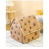 Pet Small Kennel, Dog House, Cat Kennel, Small Paw Graphic Foldable Pet Nest, Puppy Dog Cat House, Pet Kennel