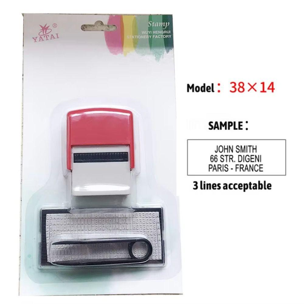Business Address Custom Personalized Stamp Alphabet Number Rubber Stamp  Handicrafts Printing
