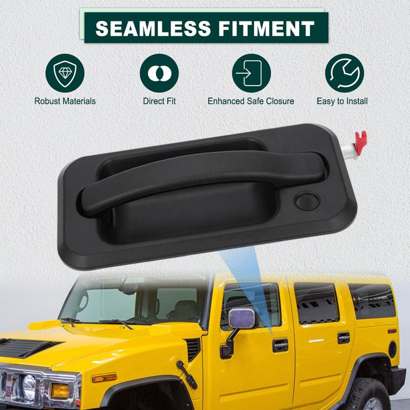Exterior Outside Door Handle Front Rear Left Right for Hummer H2 2003 2003 2004 2005 2006 2007-2009 Left Hand Drive 15104792
