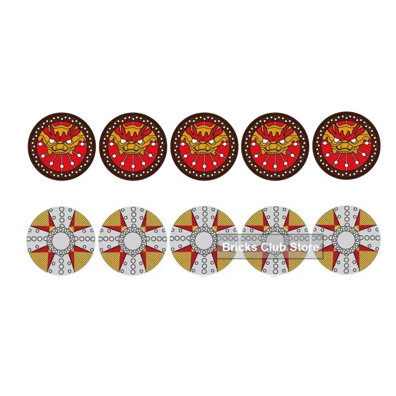 MOC Medieval Knights Building Blocks Accessories Plumes Pauldron Fence Helmet Shield Plush Cloak Soldier Weapons MOC Mini Bricks