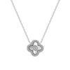 S925 Sterling Silver Four-Leaf Clover Jewelry Set: Sparkling Ring, Bracelet, Earrings, and Necklace for Women