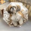 1 PC Automatic Folding Umbrella - Shih Tzu Pattern, Portable & Foldable Design with 8 Ribs, Christmas Birthday Gifts