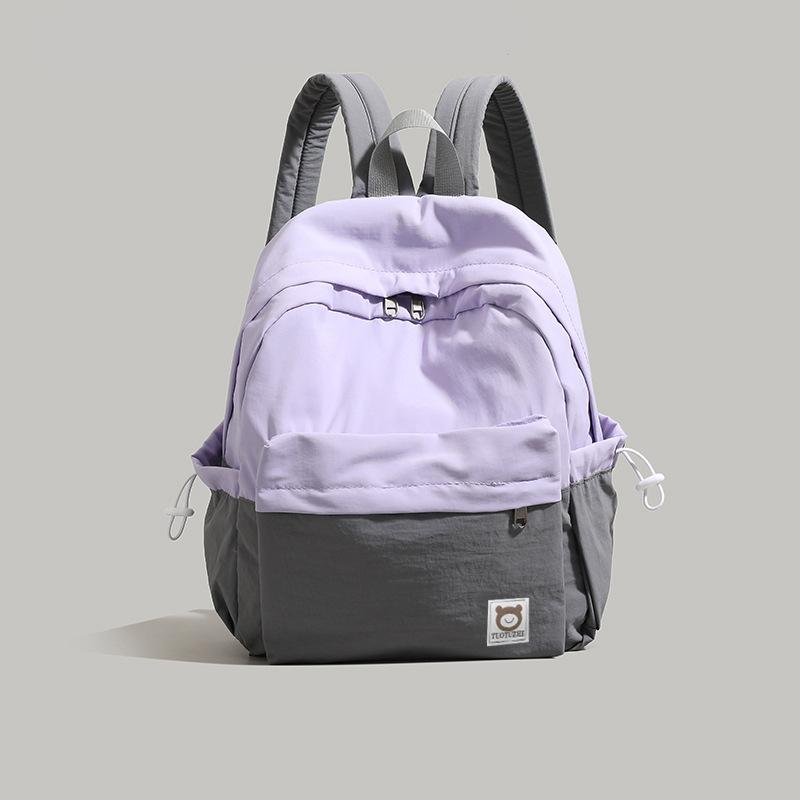 

Школьный рюкзак, большой вместимости, простой и универсальный, высокой ценности, легкий, нишевая сумка на ремне для выхода в свет, женский рюкзак. No specification фиолетовый