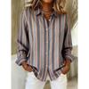 Camicia Primaverile da Donna 2026 Nuova alla Moda Stampa a Quadri Casual Versatile