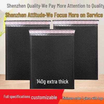 Black Co-extruded Self-Adhesive Bubble Envelope - Thick, Shockproof, Waterproof Packaging Bag