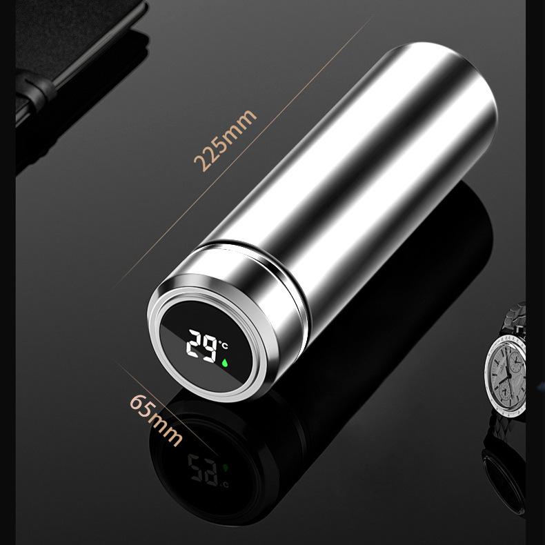 New Thermos Stainless Steel Digital Water Cup Intelligent Temperature Measurement Business Office Gift Cup Tea Separation Cup