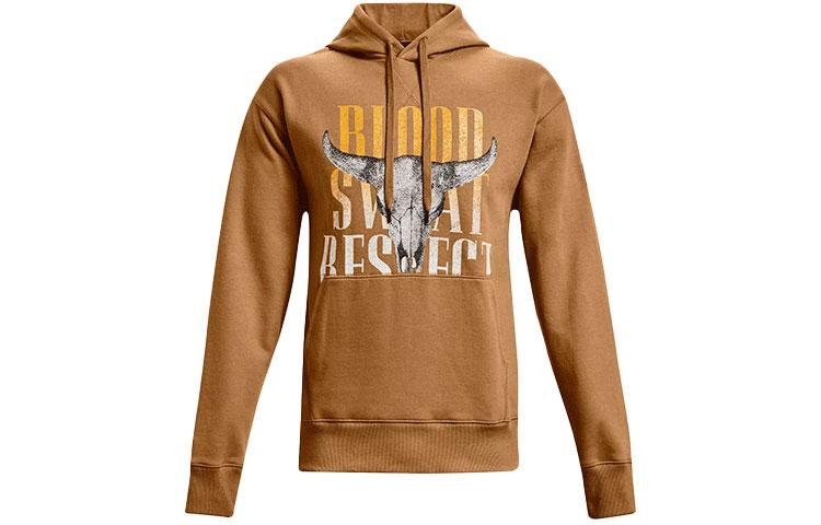 Under Armour Project Sweatshirts Men s Traditional Chinese Style Umber Hooded Thickened Regular 1367036-277 L