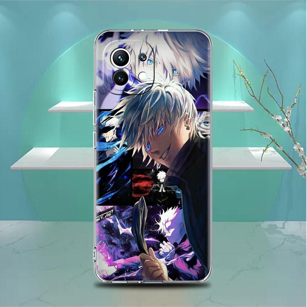 

Прозрачный чехол для Xiaomi Mi Poco X3 NFC M3 Pro F3 F1 11 Lite 12 Note 10 11T 9T, прозрачный чехол для телефона, милый дзюдзюцу кайсен Xiaomi Poco F3