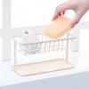 Double-layer Home Brush Kitchen Sponge Bottle Rack Draining Storage Holder Shelf