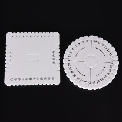 Yuvarlak Kare El Yapımı Boncuk İpi Disk Örgü Plaka Kendin Yap Örgülü Örgülü İp