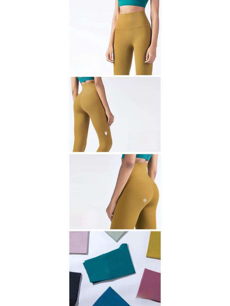 Huanpan Women's Seamless Butt-Lifting Yoga Leggings