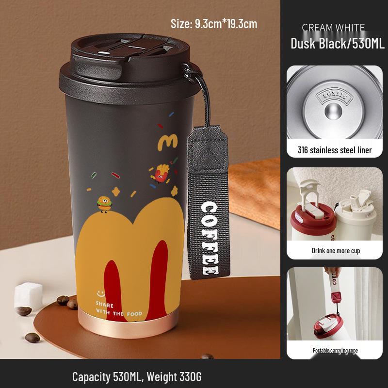 

Shiba Inu Cartoon Stainless Steel Insulated Water Cup for Students 530ml