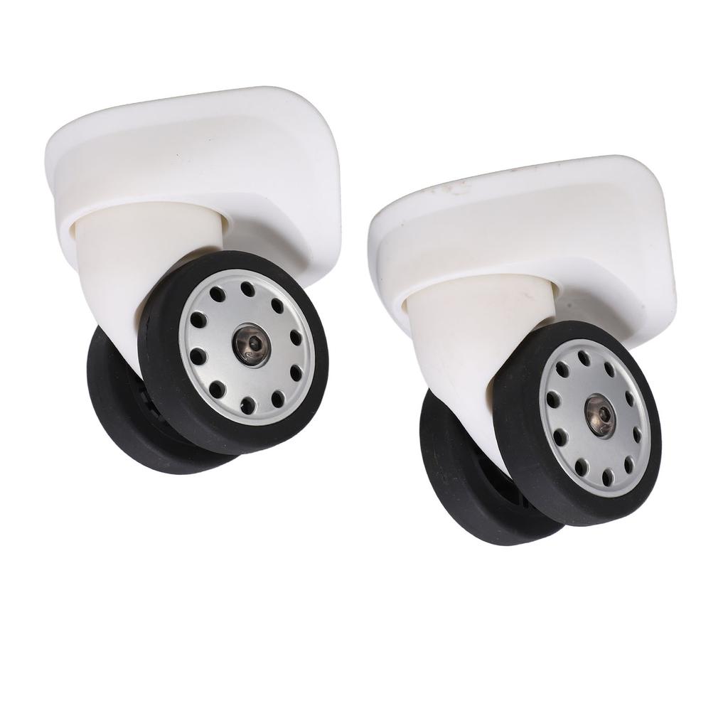 1 Pair 8 Porous Wheel Suitcase Luggage Replacement Casters for Travel Bags Large Size