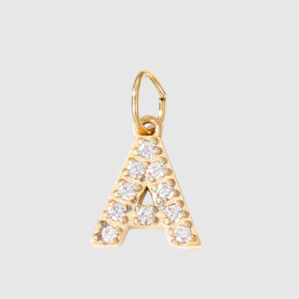 1 PC Stainless Steel & Natural Stone Capital Letter A-Z Charms Pendants DIY Necklace bracelet Jewelry Making Findings 8mm Dia.