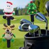 Driver Covers For Golf Clubs Christmas Santa Claus Golf Club Covers Cute Sports Accessories For Mallet Woods Hybrid Daily Travel
