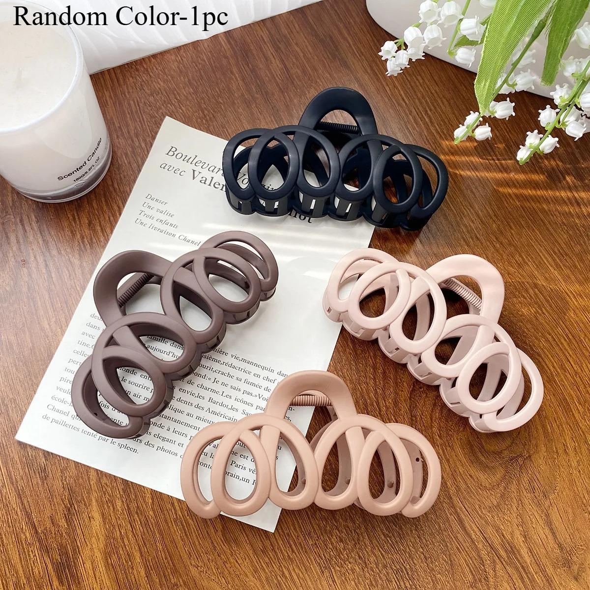 

Матовый полый коготь для волос бант заколка для волос краб элегантная шпилька женская заколка сплошная повязка на голову простые корейские модные аксессуары для волос