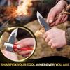 Garden Tool Sharpener Kitchen Knife Sharpener Portable Knife Sharpener for Garden for Pruning Shears Scissors Hunting Knives