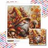 Full Drill Diamond Painting Kit Autumn Gnome Squirrel Mushroom DIY Creative Leisure Craft Canvas for Adults Home Decor Wall Art