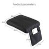 Universal Car Armrest Pad Stripe Center Console Cover Memory Foam + PU Leather