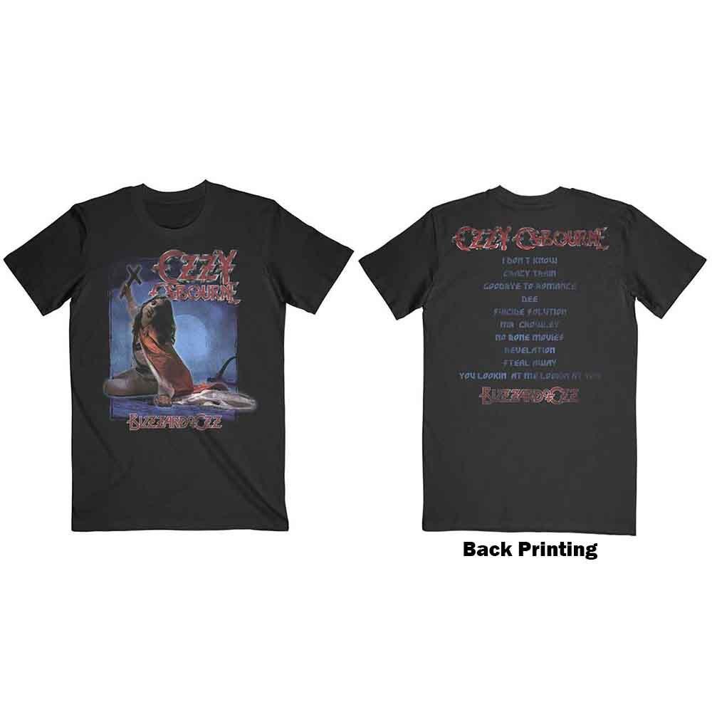 Ozzy Osbourne Blizzard of Ozz Track list T-Shirt Black New Unisex T-Shirt M