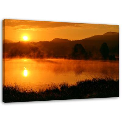Canvas Print, Sunset Over the Mountains